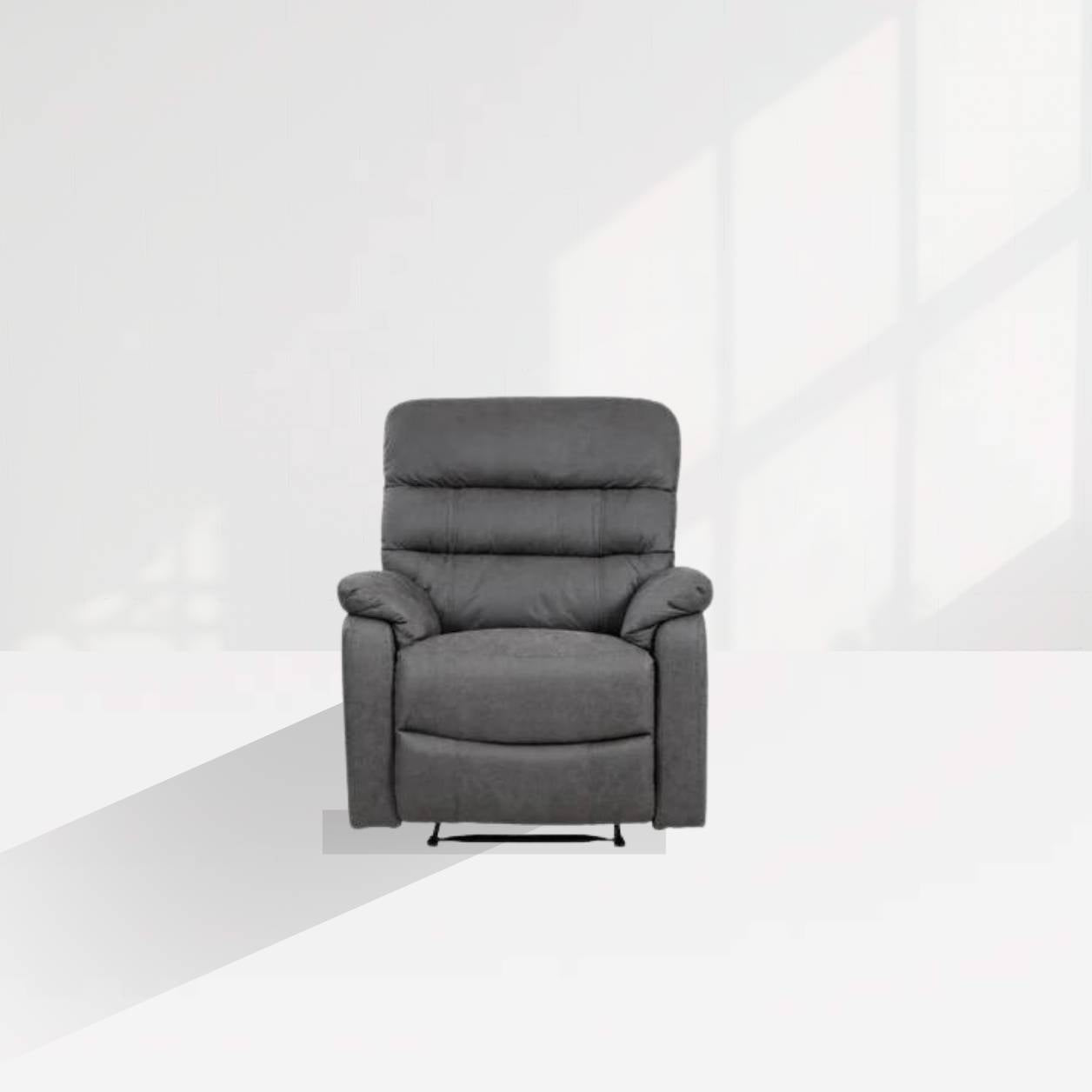 Taylor Recliner Chair - Leather Air - Antique Grey