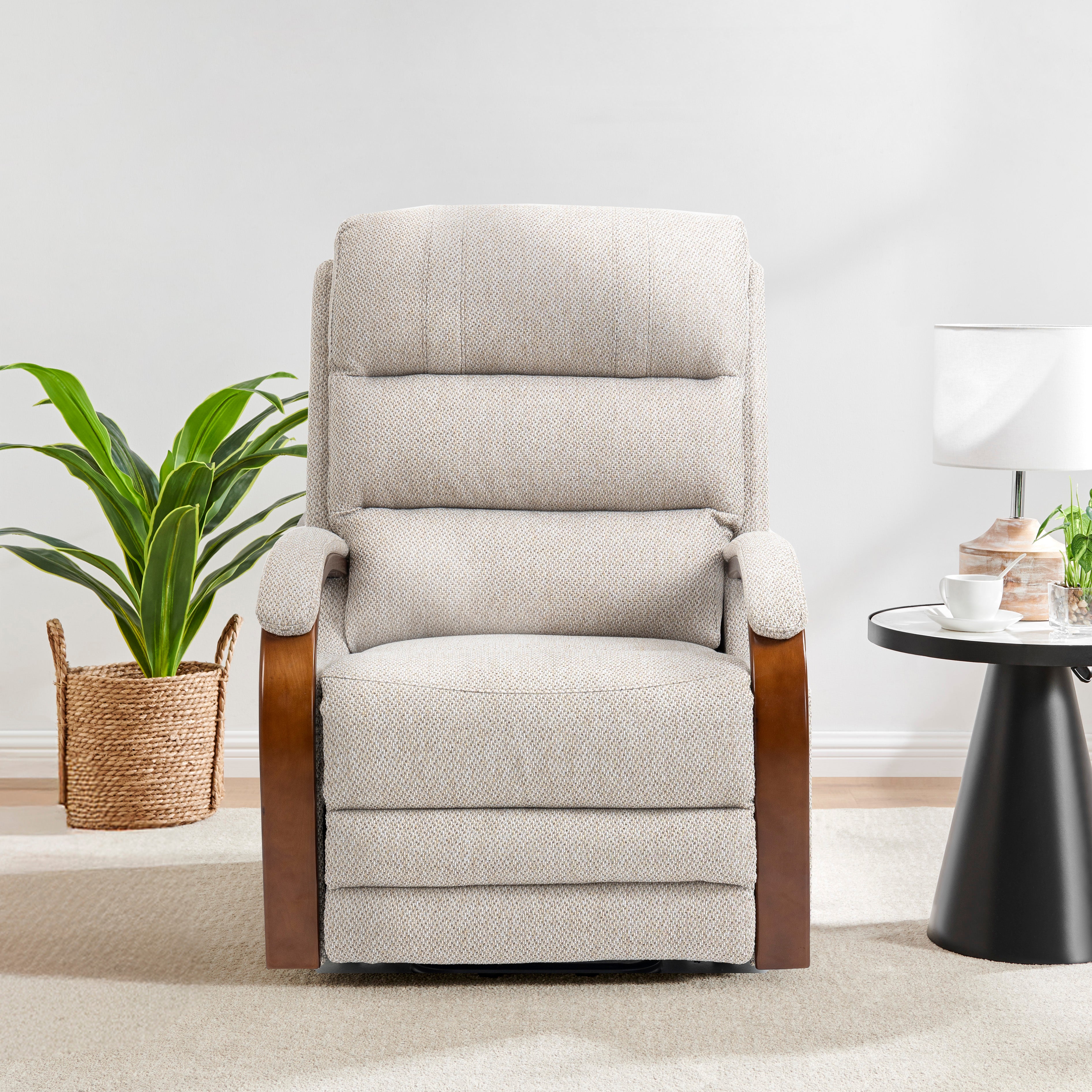 Westin Lift & Tilt Cream Recliner Chair Beige (Dual Motor)