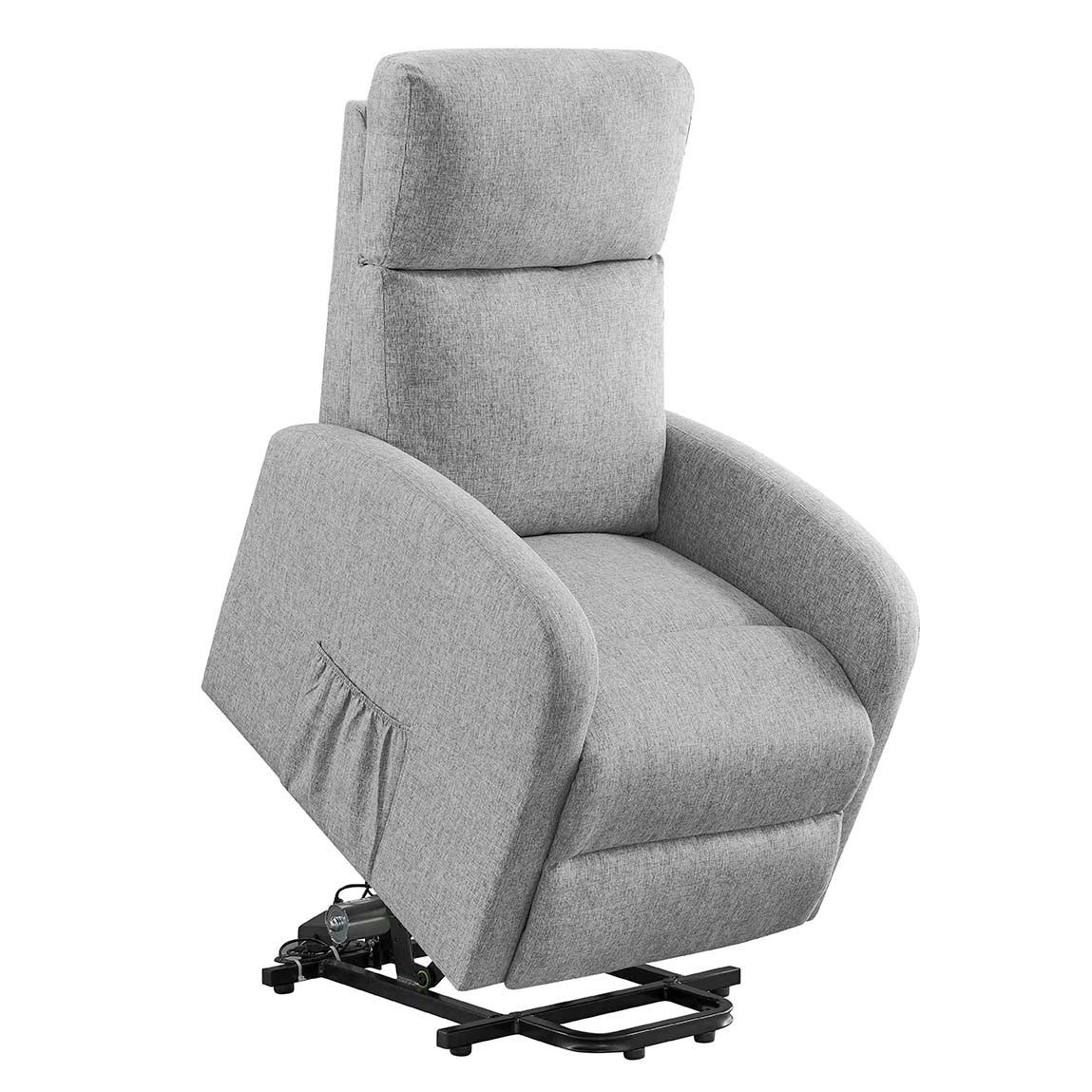 Barker Lift & Tilt Grey Recliner Chair (Dual Motor)