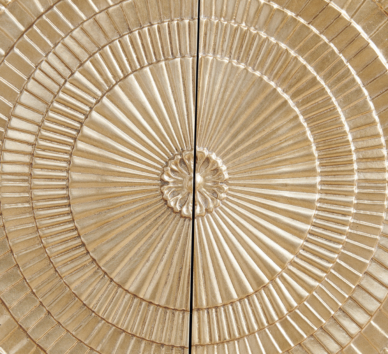 Frenso 2 Door Gold Geometric Chest