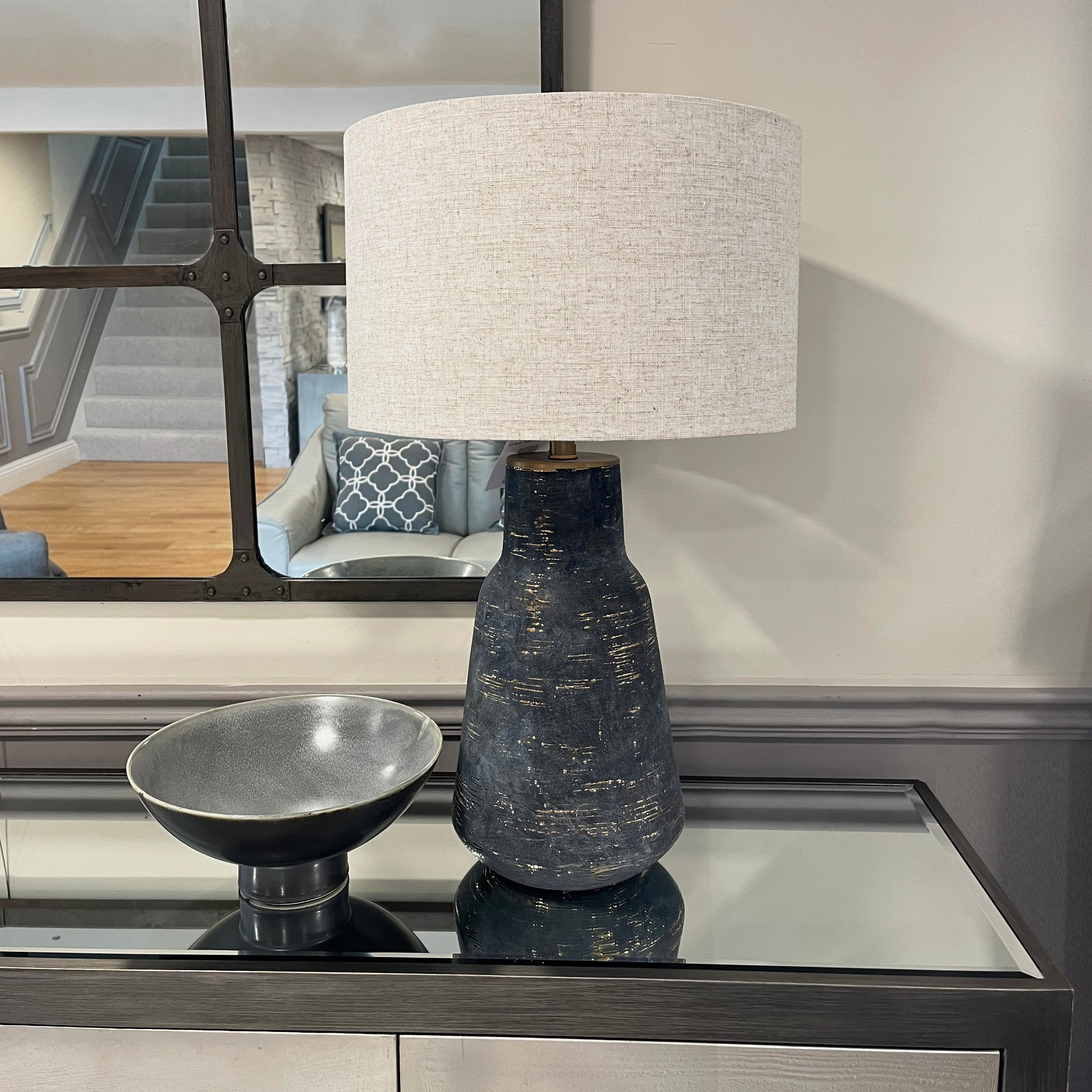 Freya Grey Table Lamp