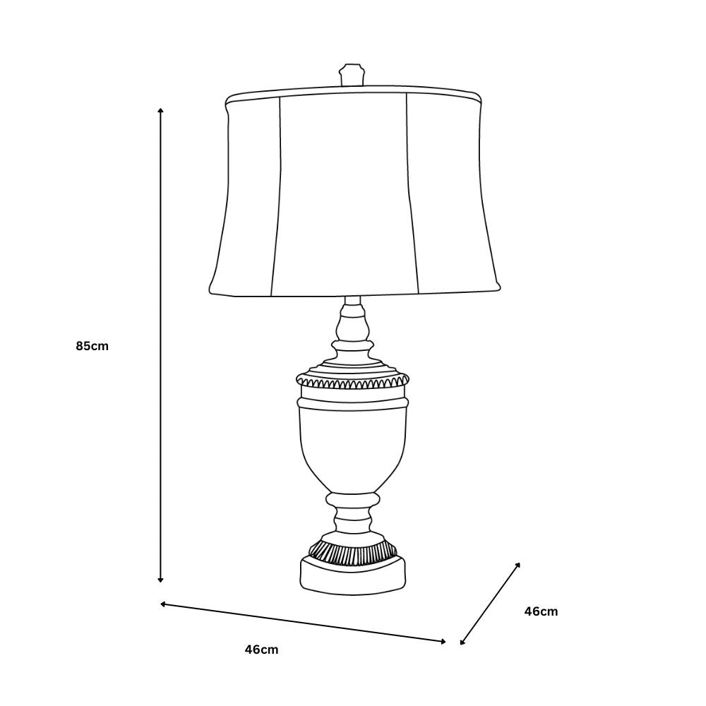 Gwinnett Antique Gold Table Lamp