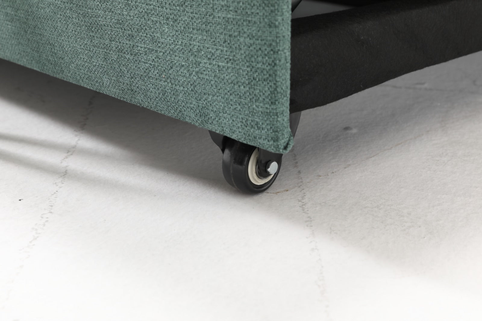 Havar Corner Sofa Bed: Teal (Left)