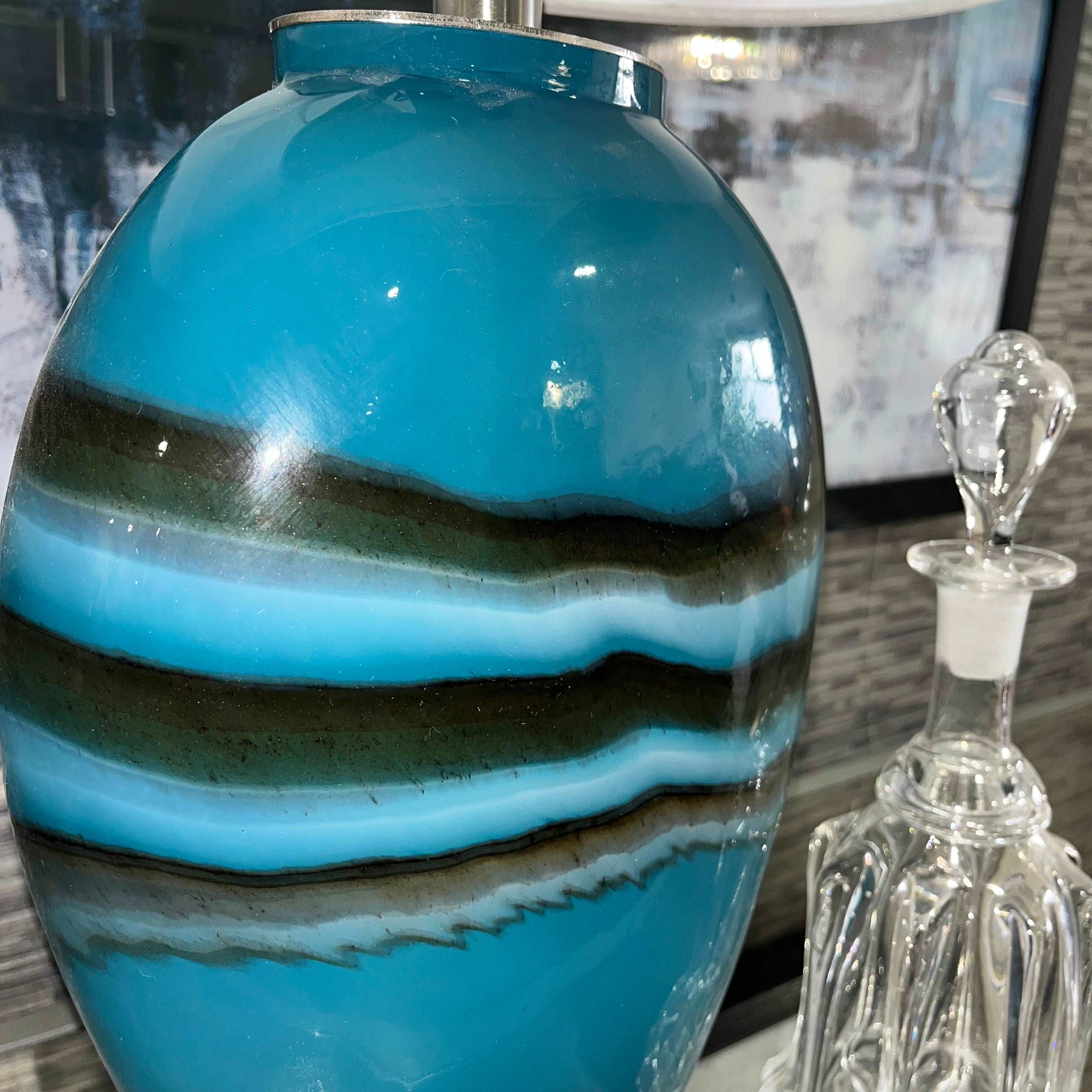 Elsie Turquoise Table Lamp