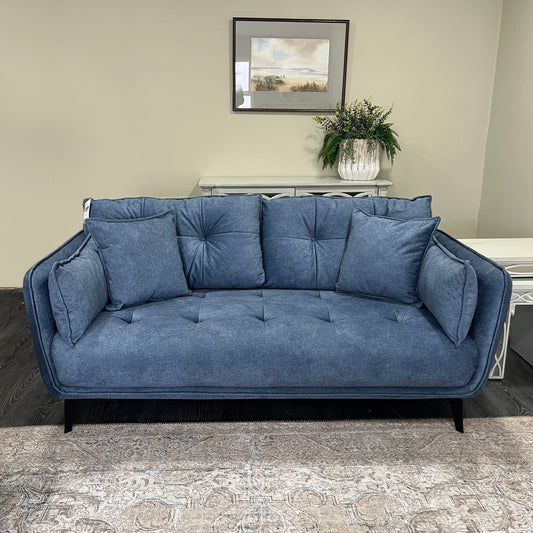 Siena Blue 2 Seater Sofa