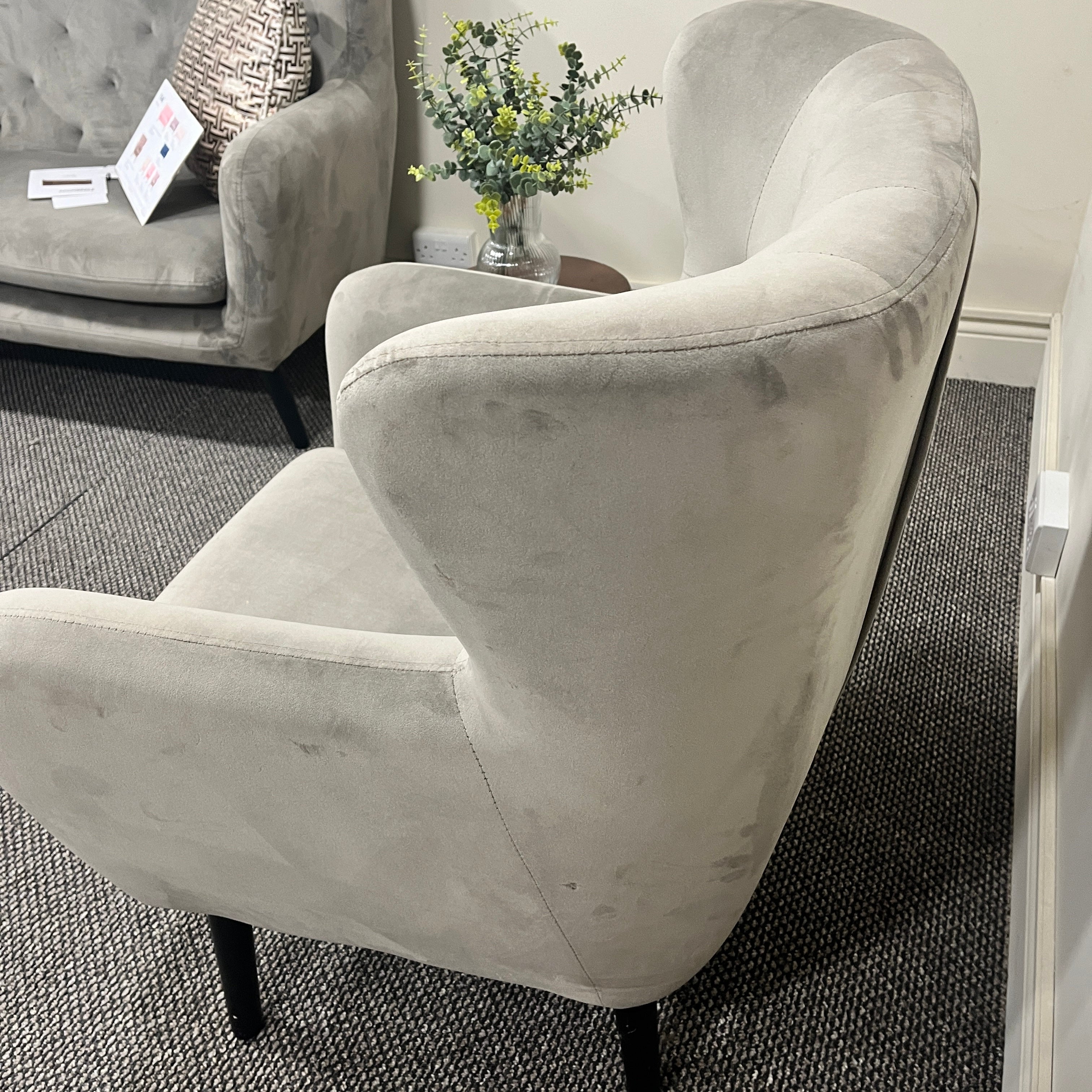 Yak Mink Velvet Armchair