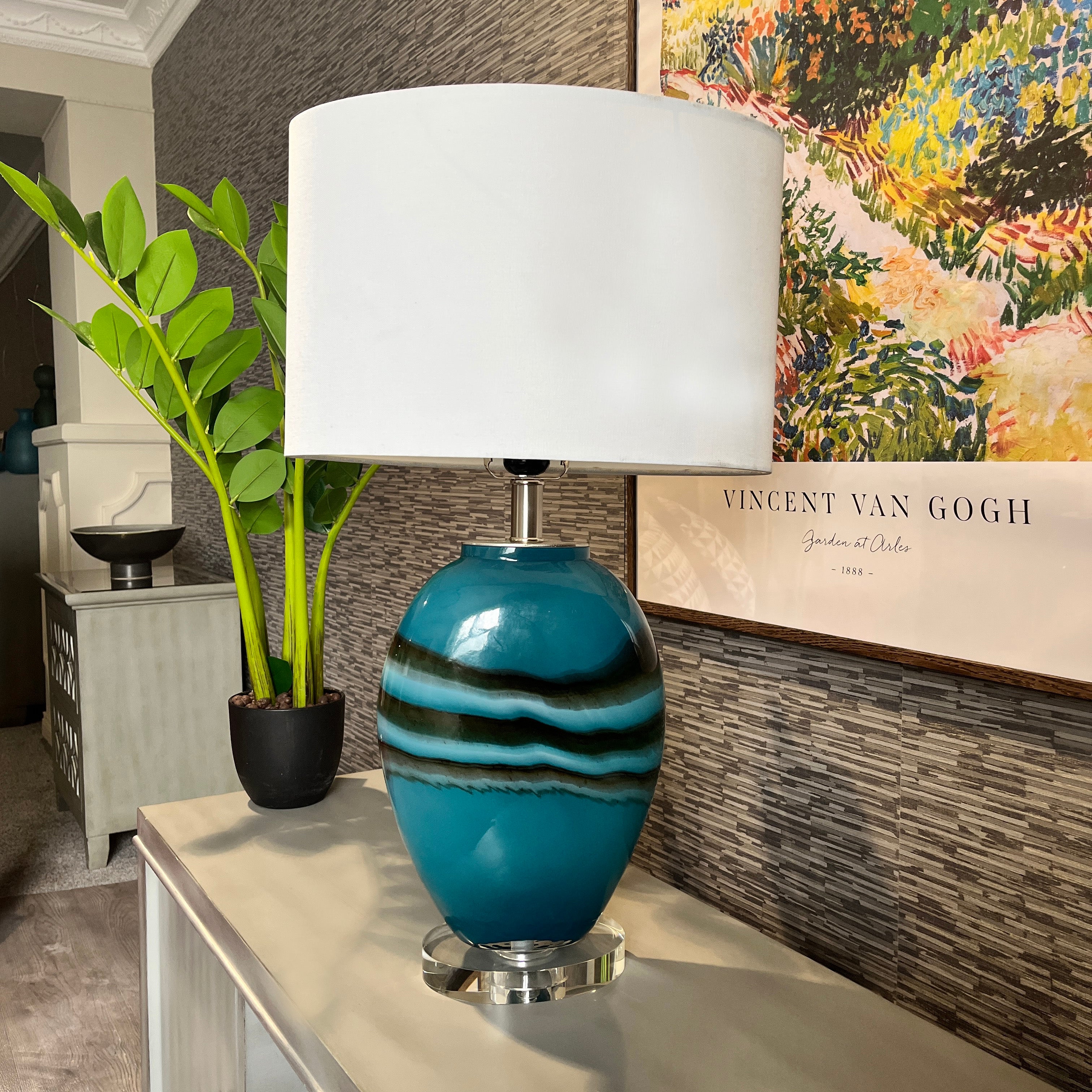 Elsie Turquoise Table Lamp