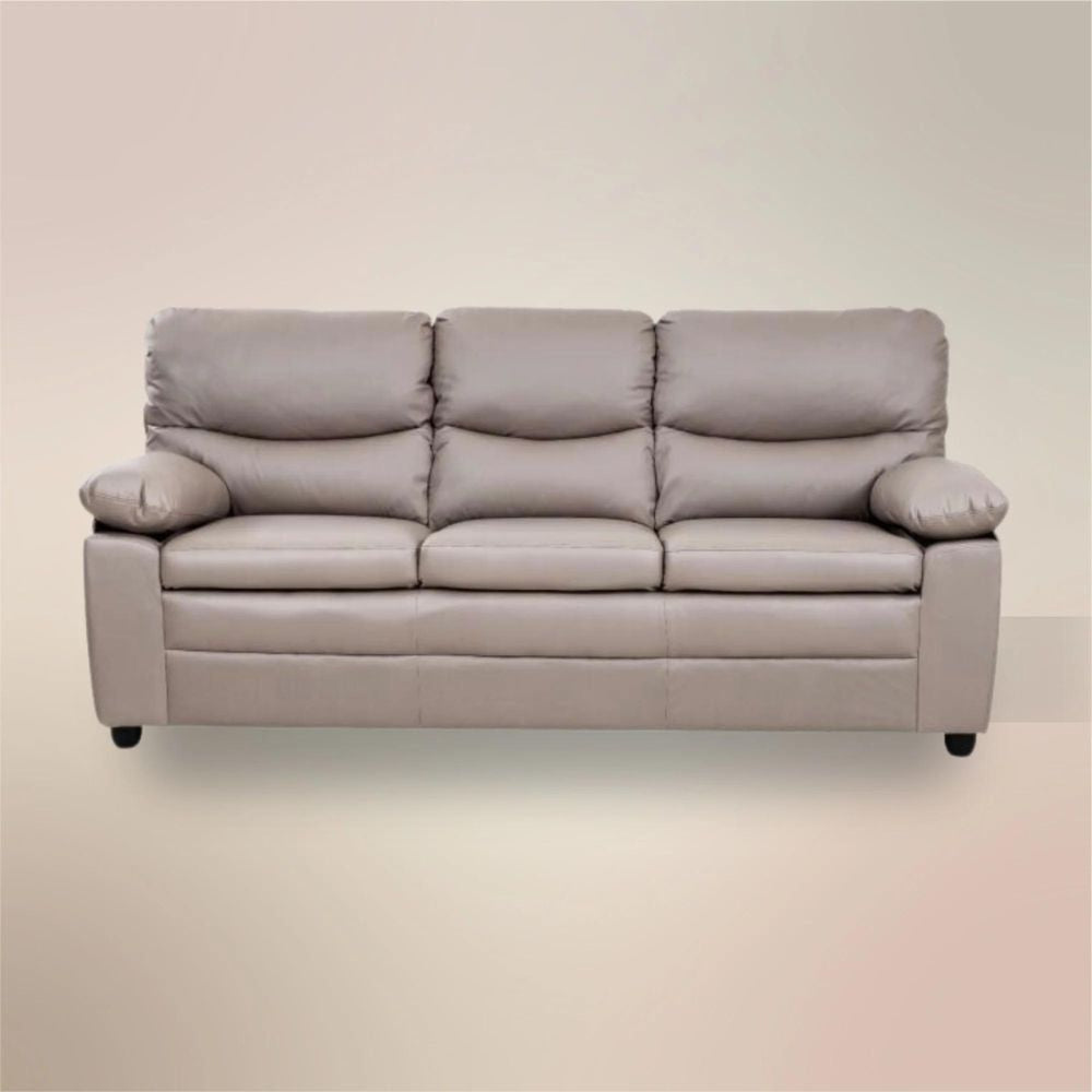 Andreas Taupe Faux Leather 3+2 Seater Set