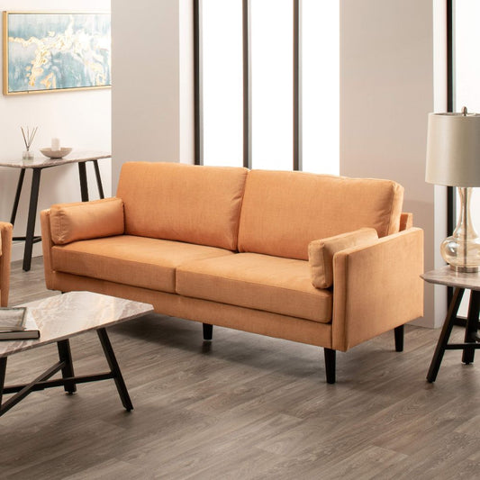 Teddy Ochre 3 Seater Sofa