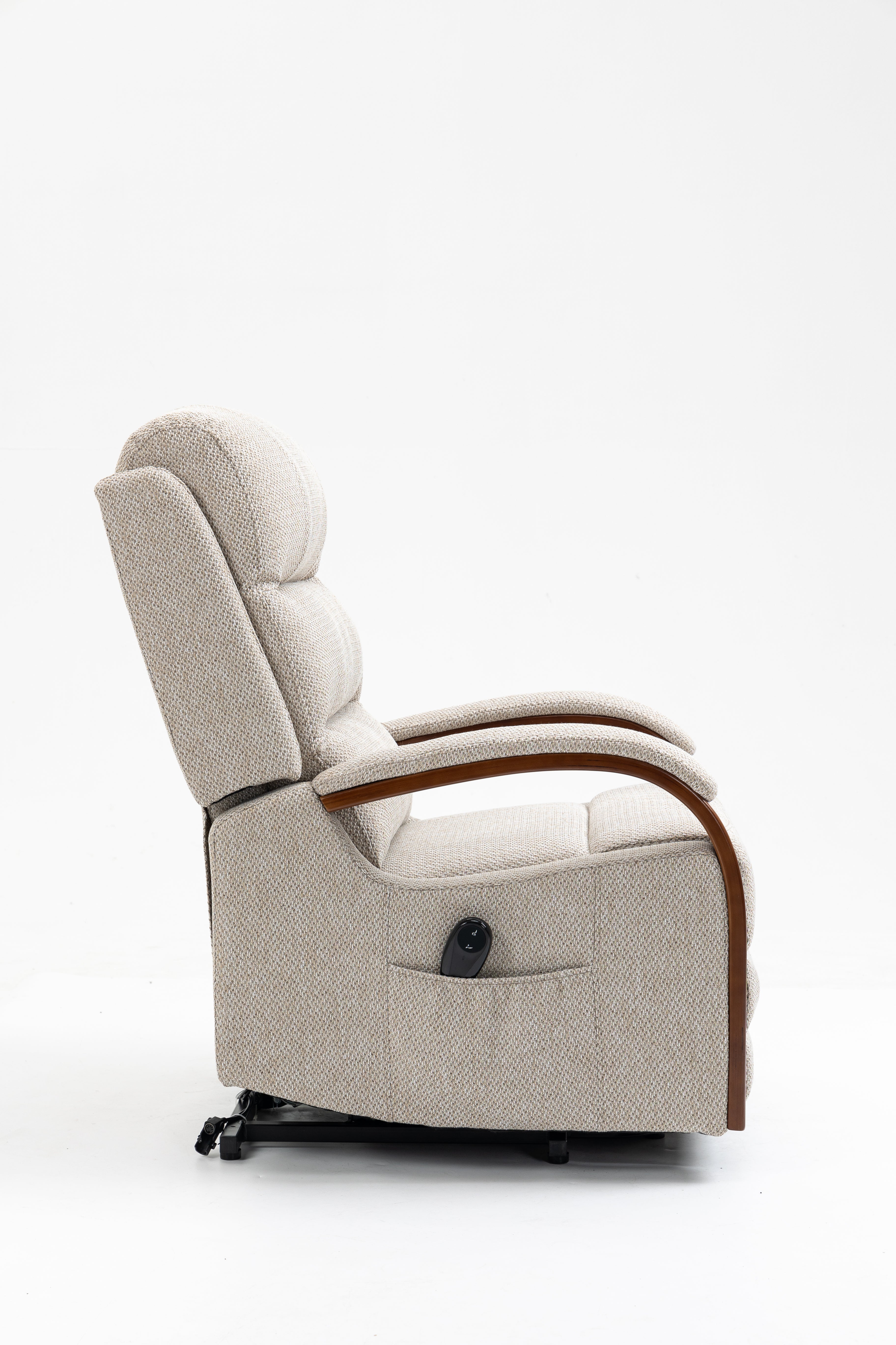 Westin Lift & Tilt Cream Recliner Chair Beige (Dual Motor)