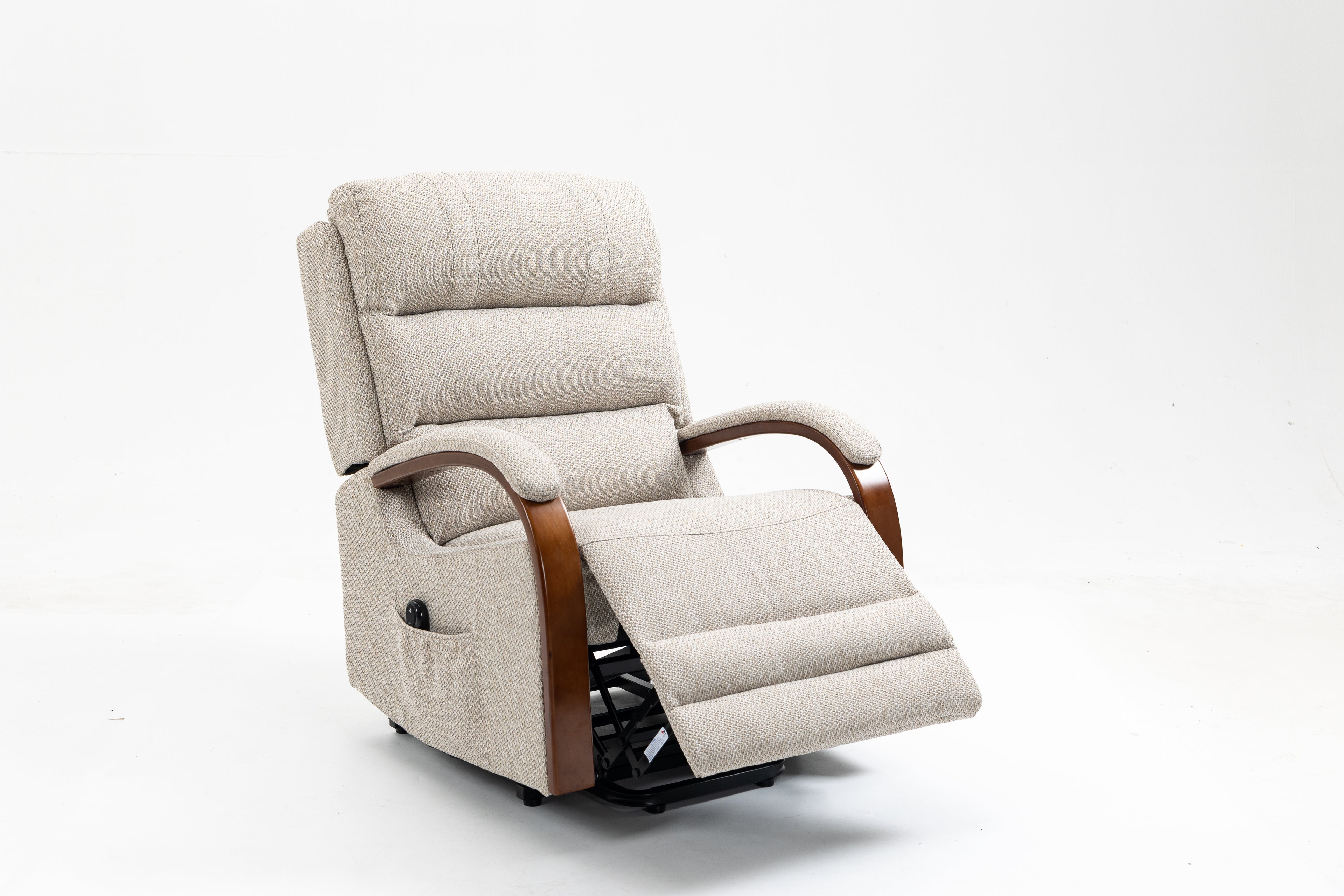 Westin Lift & Tilt Cream Recliner Chair Beige (Dual Motor)