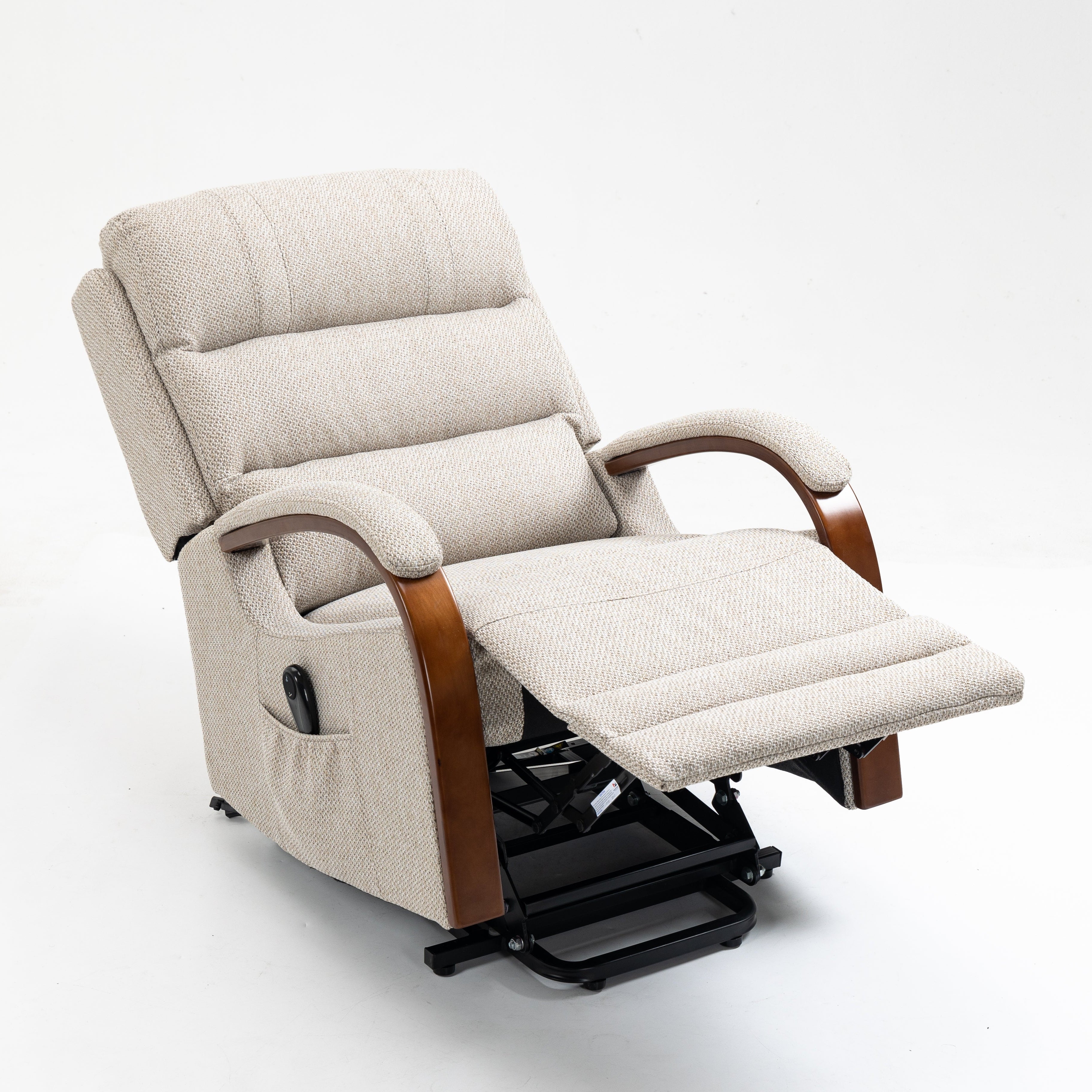 Westin Lift & Tilt Cream Recliner Chair Beige (Dual Motor)