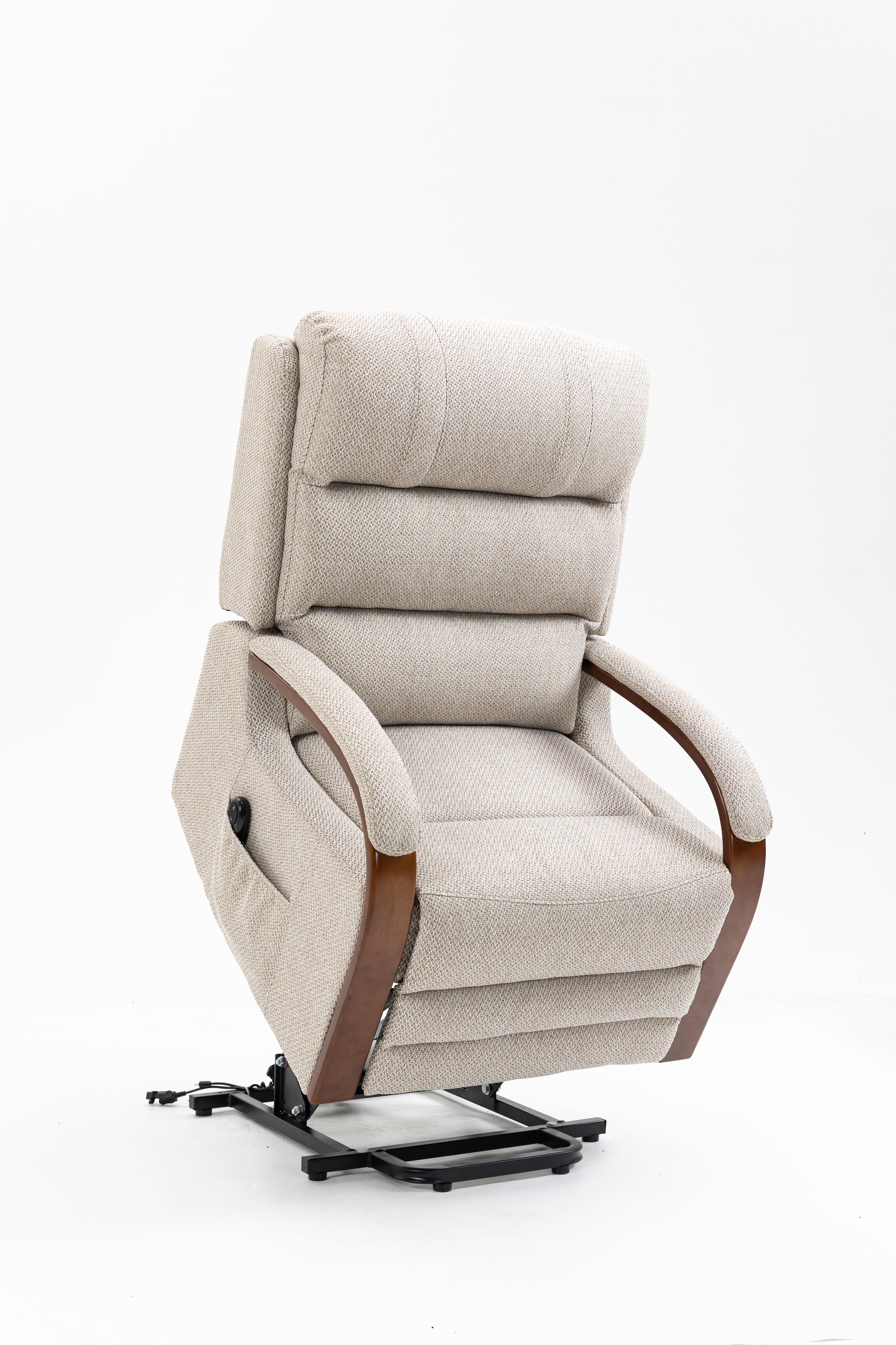 Westin Lift & Tilt Cream Recliner Chair Beige (Dual Motor)