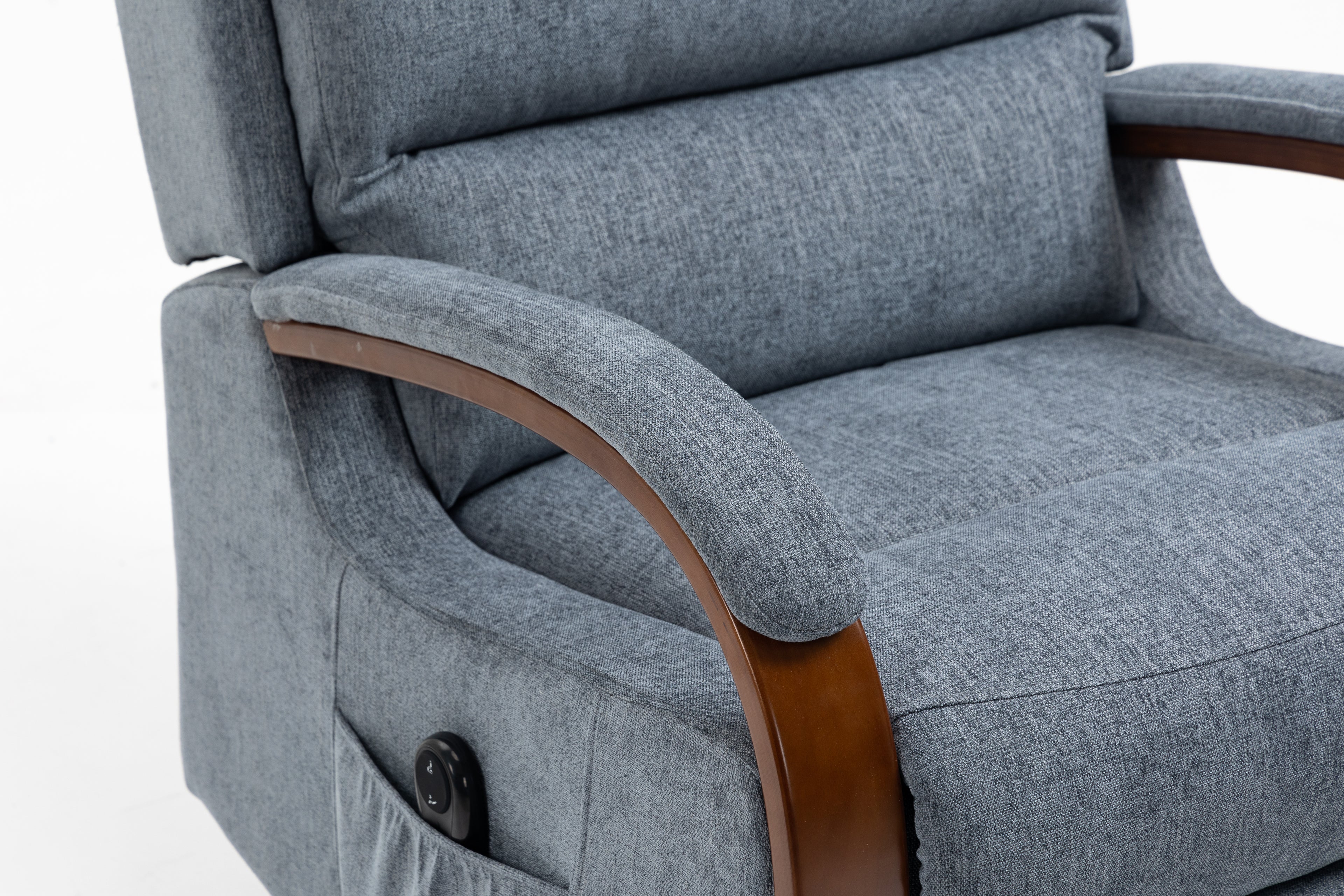 Westin Lift & Tilt Cream Recliner Chair Denim Blue (Dual Motor)