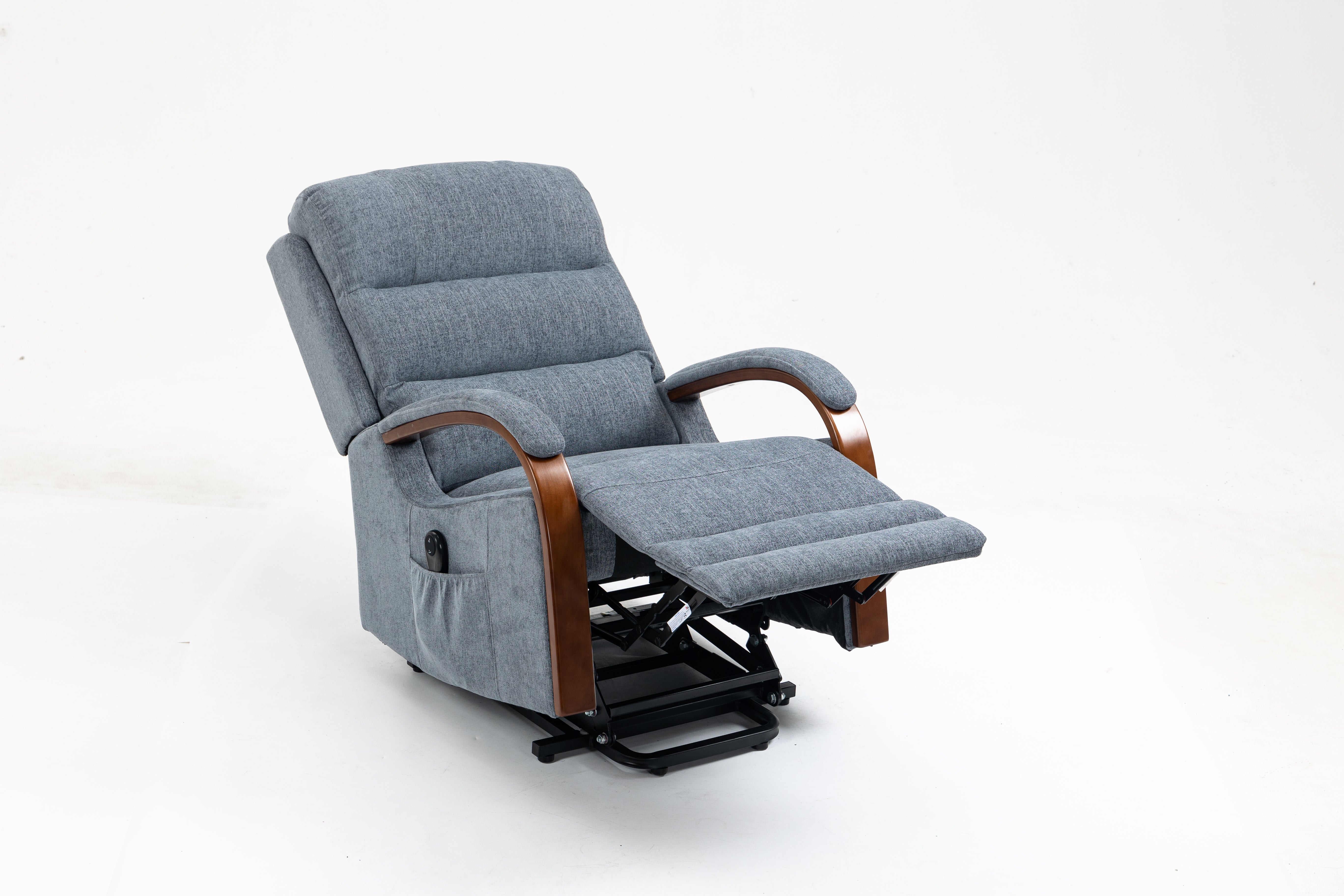 Westin Lift & Tilt Cream Recliner Chair Denim Blue (Dual Motor)