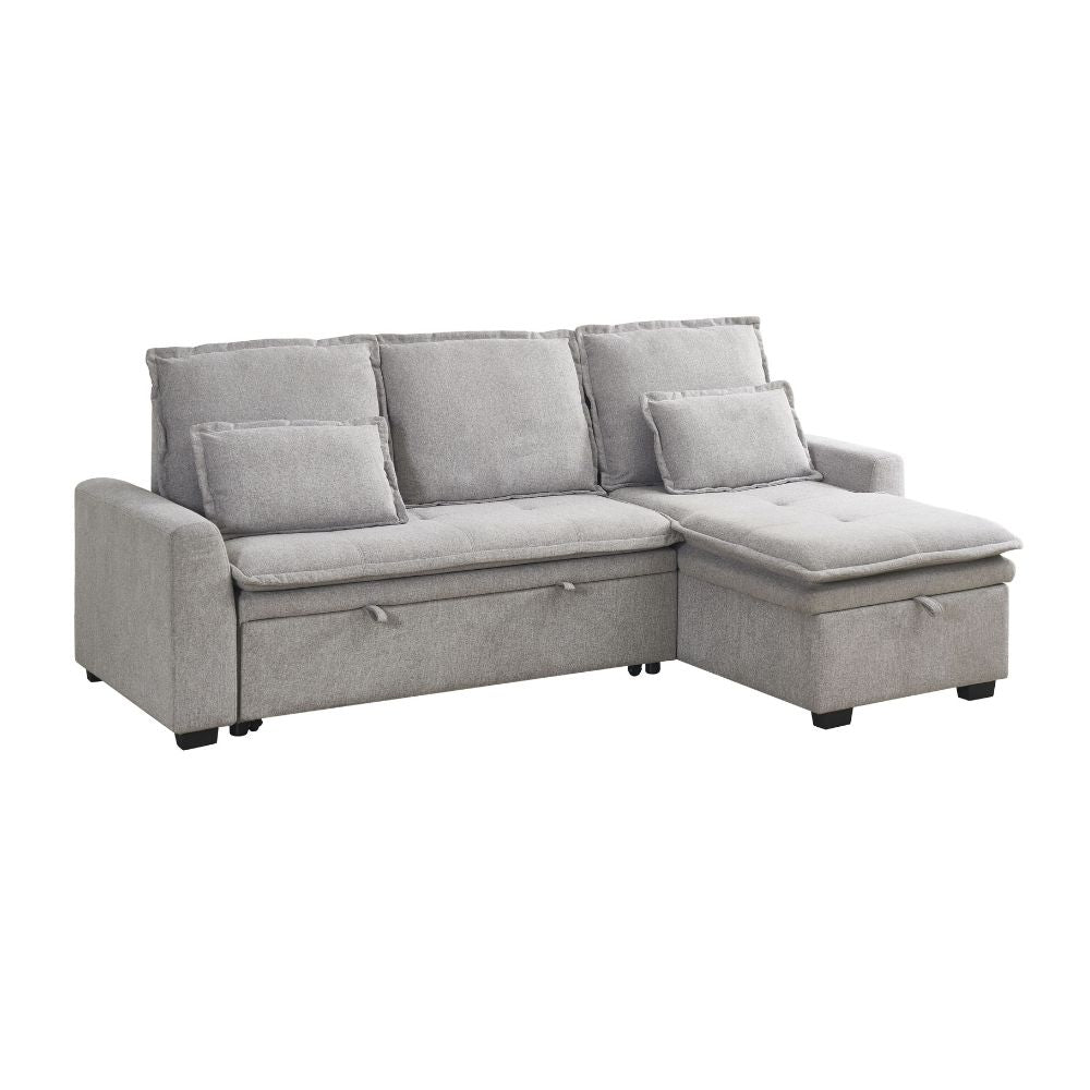 Jonah Interchangeable Corner Sofa Bed - Grey