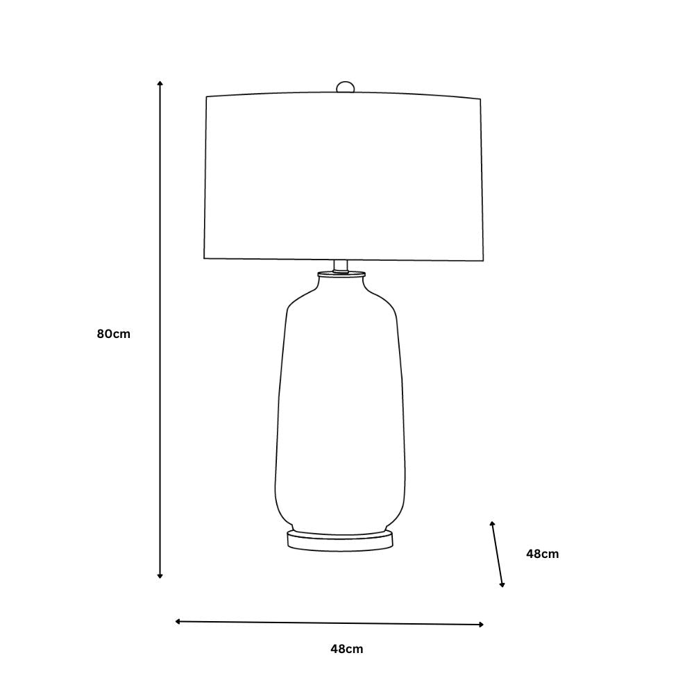 Sanderson White Grey Table Lamp