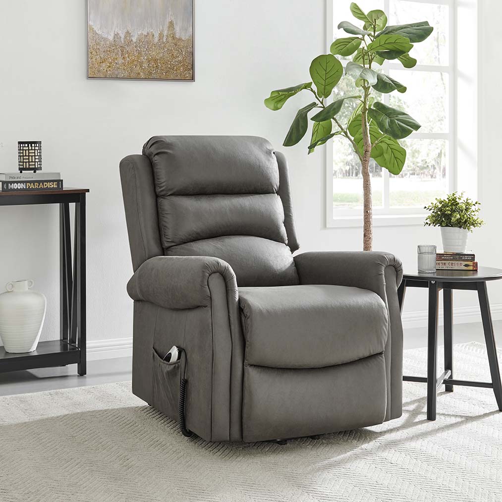 Willis Dual Motor Lift & Tilt Recliner Chair - Antique Grey