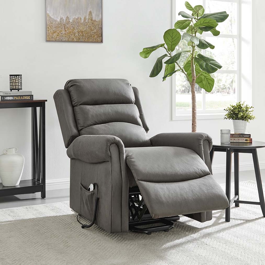Willis Dual Motor Lift & Tilt Recliner Chair - Antique Grey