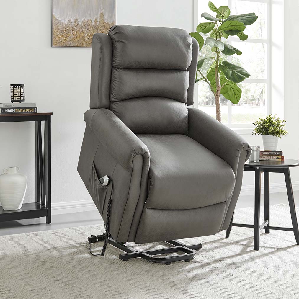 Willis Dual Motor Lift & Tilt Recliner Chair - Antique Grey