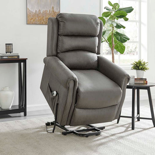Willis Dual Motor Lift & Tilt Recliner Chair - Antique Grey