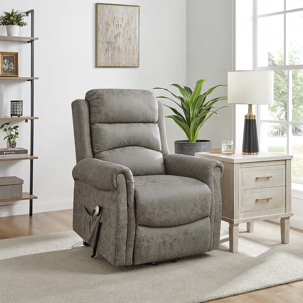 Willis Dual Motor Lift & Tilt Recliner Chair - Truffle