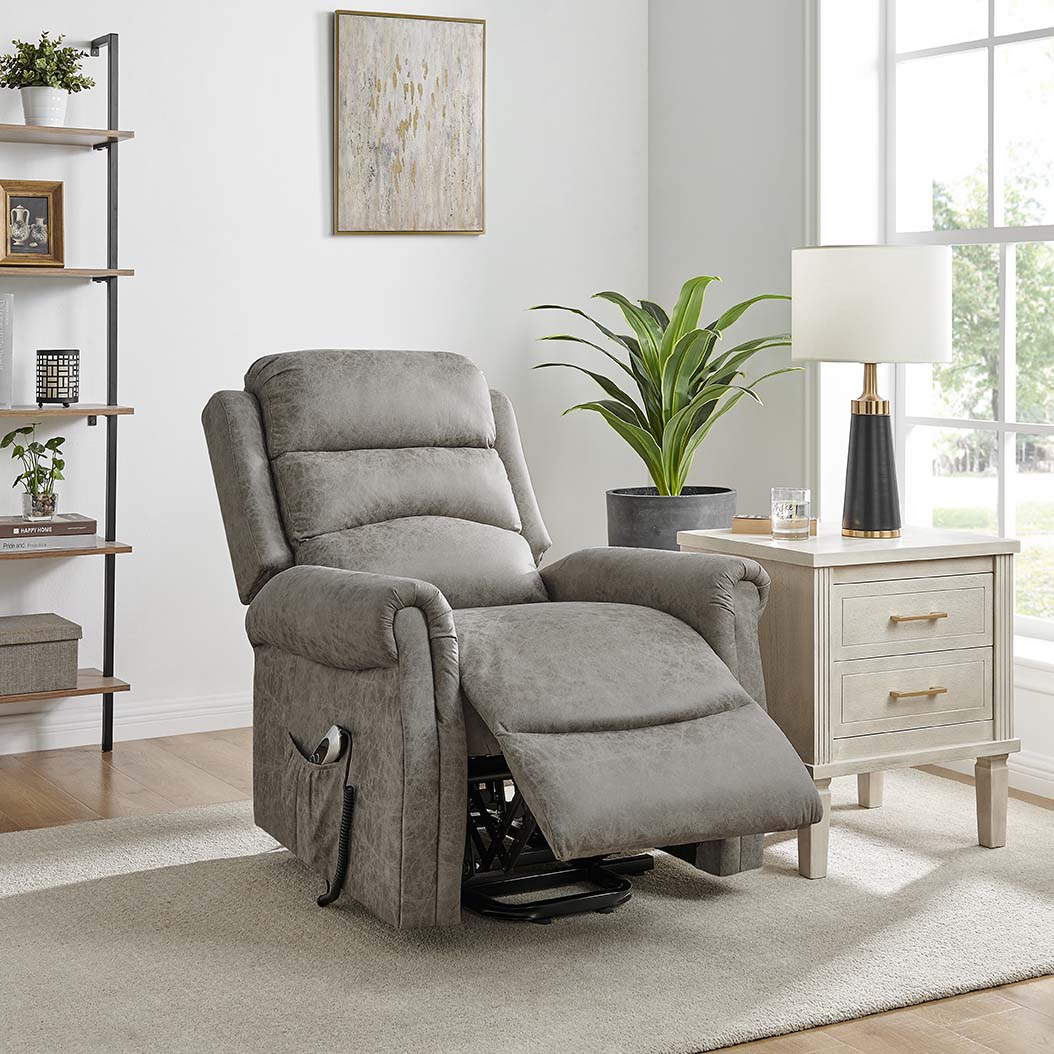 Willis Dual Motor Lift & Tilt Recliner Chair - Truffle