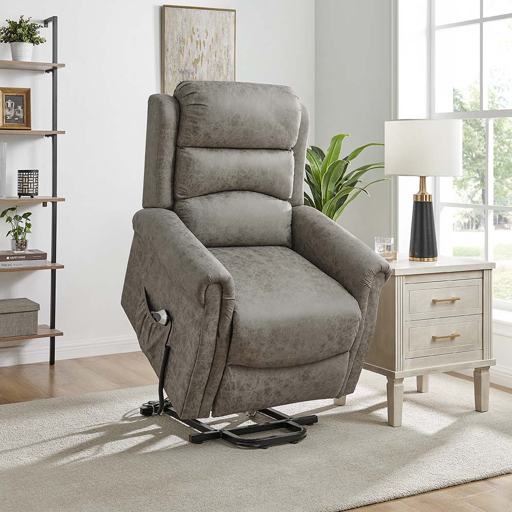 Willis Dual Motor Lift & Tilt Recliner Chair - Truffle