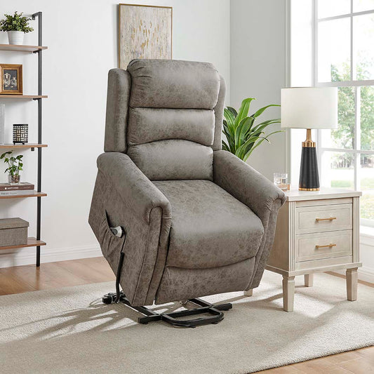 Willis Dual Motor Lift & Tilt Recliner Chair - Truffle