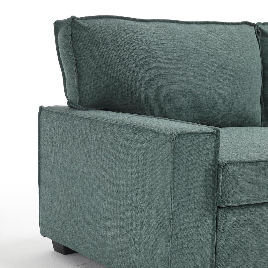 Havar Corner Sofa Bed: Teal (Right)