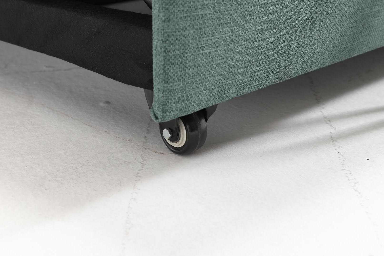 Havar Corner Sofa Bed: Teal (Right)