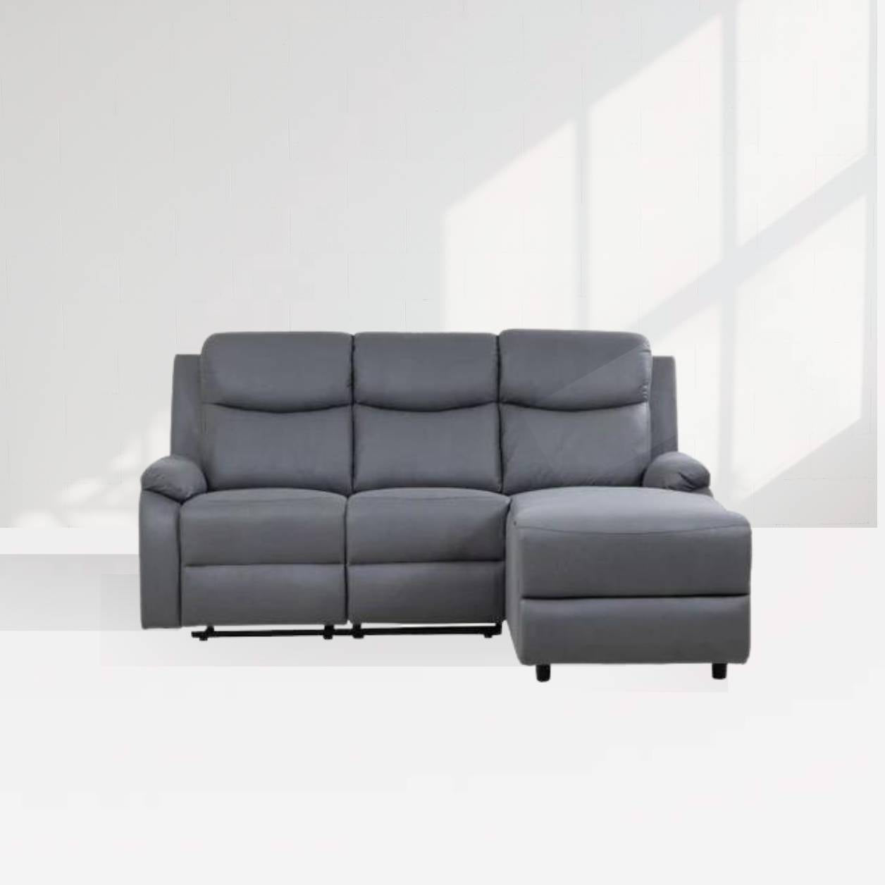 Crosby Corner Recliner Sofa - Right - Grey