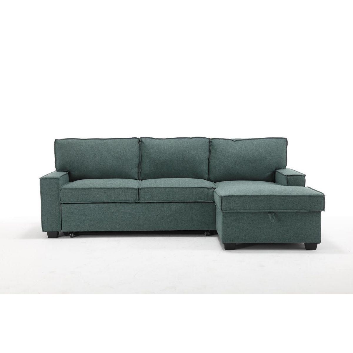 Havar Corner Sofa Bed: Teal (Right)