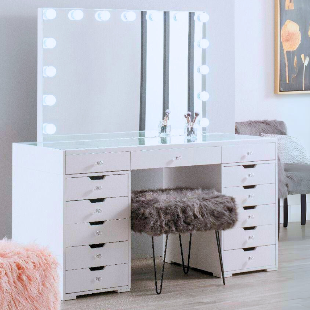 Hollywood dressing table online b&m
