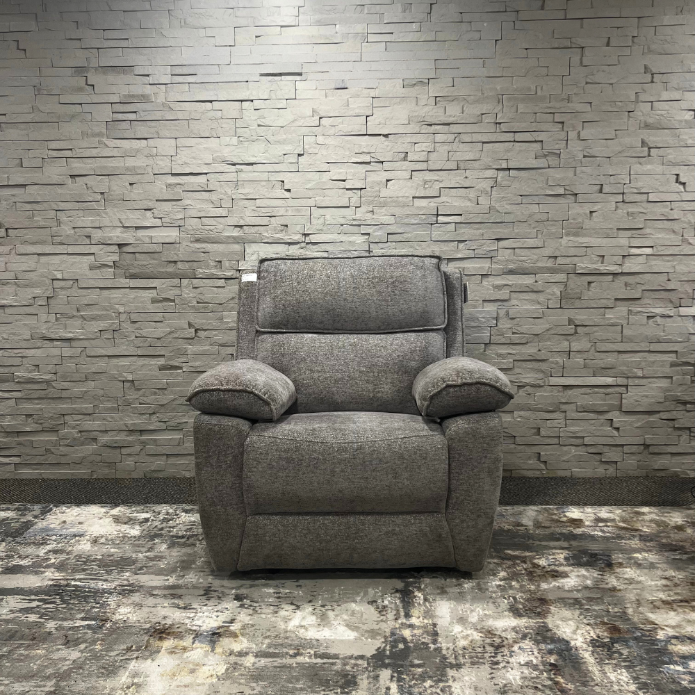 Midtown Recliner Chair in Light Grey