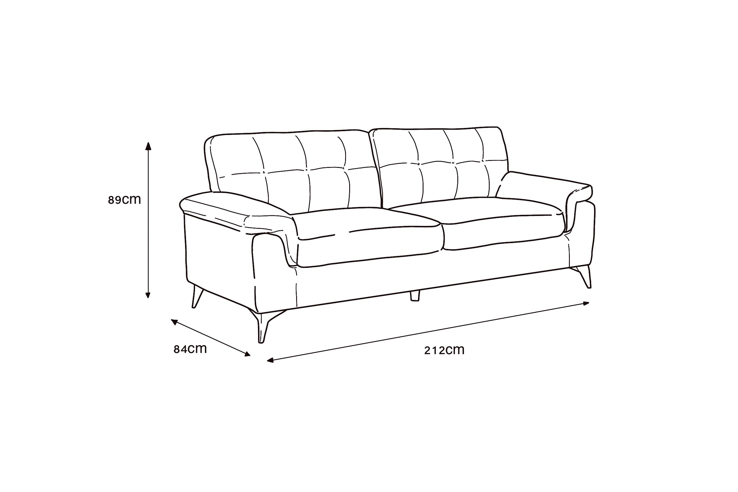 Ottawa Emerald Green 3 Seater Sofa