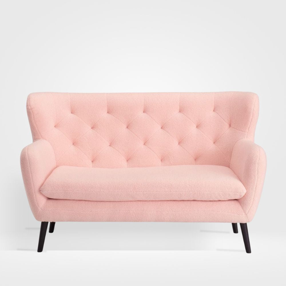 Yak 2 Seater Pink Sheepskin Sofa