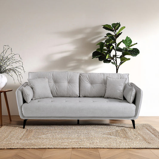 Siena Grey 3 Seater Sofa