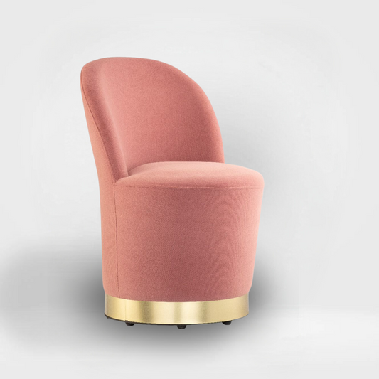 Audrey Pink Velvet Cocktail Chair