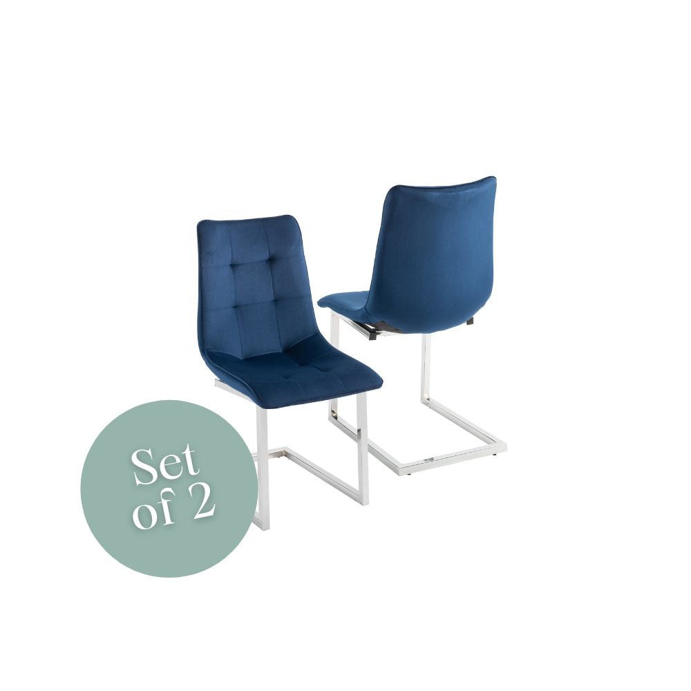 Ollie Dining Chair - Royal Blue (Set of 2)