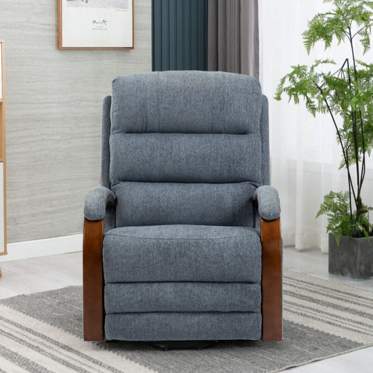 Westin Lift & Tilt Cream Recliner Chair Denim Blue (Dual Motor)