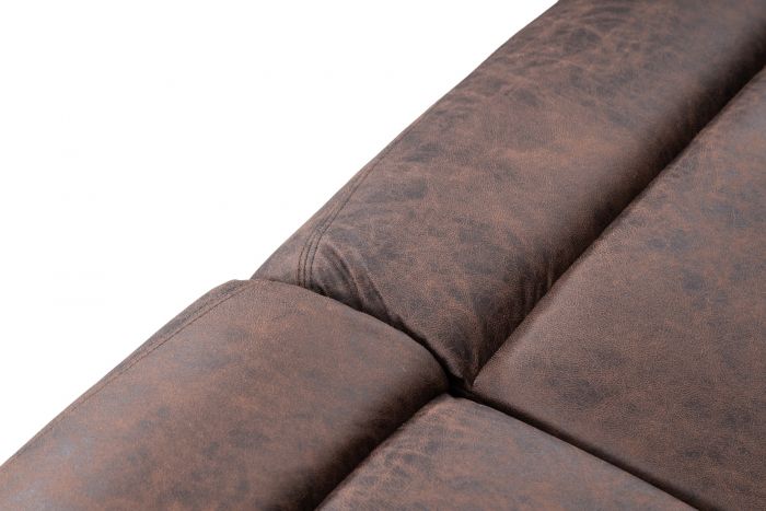 Taylor 3 Seater Recliner - Leather Air - Antique Brown