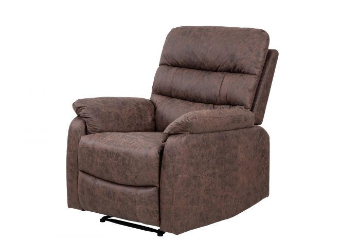 Taylor Recliner Chair - Leather Air - Antique Brown