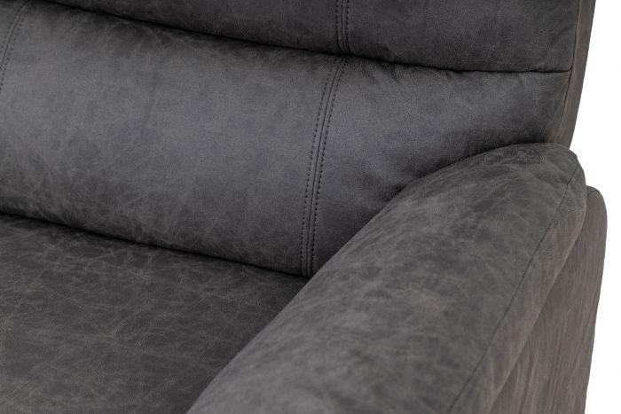 Taylor Recliner Chair - Leather Air - Antique Grey