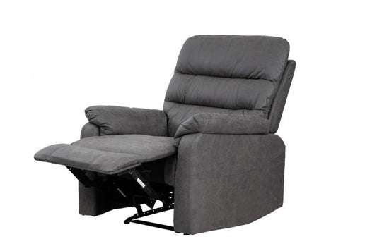 Taylor Recliner Chair - Leather Air - Antique Grey