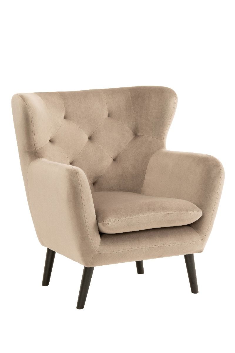 Yak Armchair - Mink Velvet