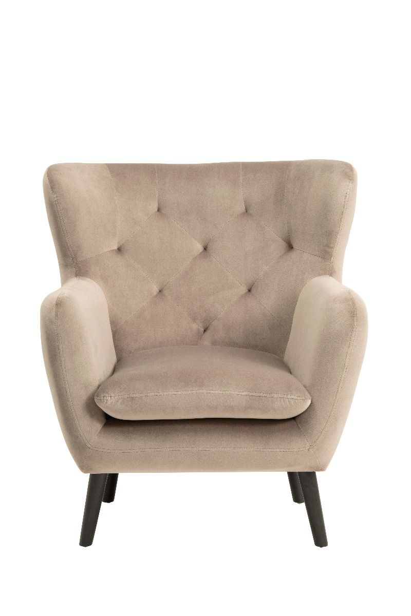 Yak Armchair - Mink Velvet