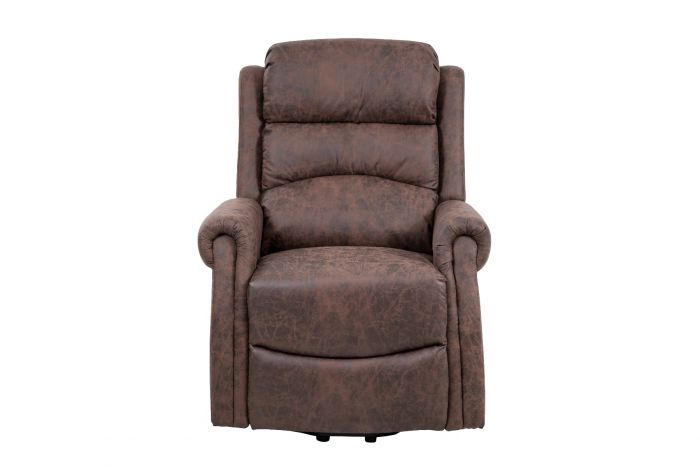 Willis Dual Motor Lift & Tilt Recliner Chair - Antique Brown