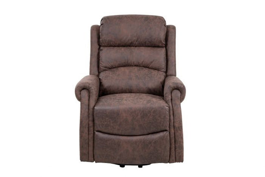 Willis Dual Motor Lift & Tilt Recliner Chair - Antique Brown