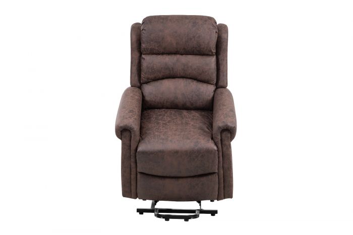 Willis Dual Motor Lift & Tilt Recliner Chair - Antique Brown
